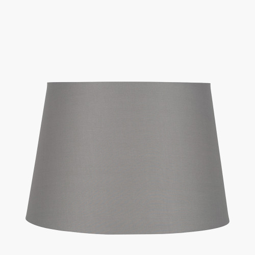 20cm Steel Grey Tapered Poly Cotton Shade