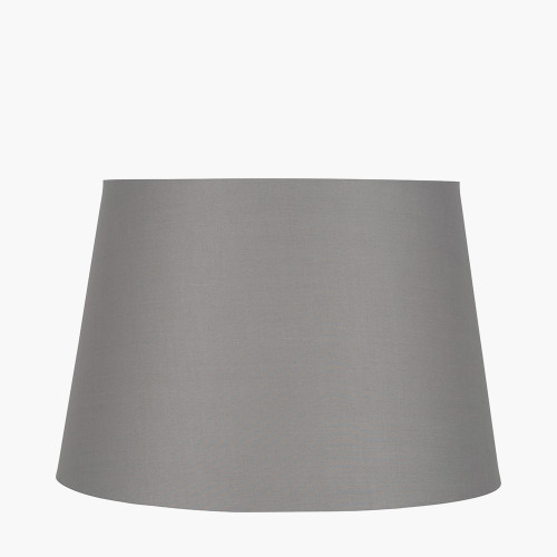 40cm Steel Grey Tapered Poly Cotton Shade