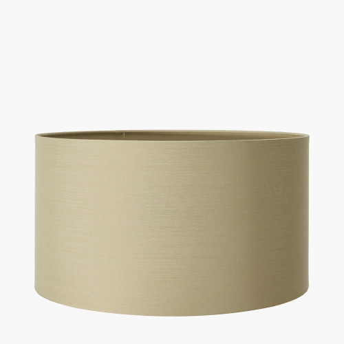 30cm Taupe Poly Cotton Cylinder Drum Shade