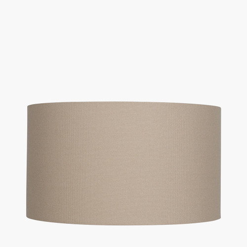 40cm Taupe Handloom Cylinder Shade