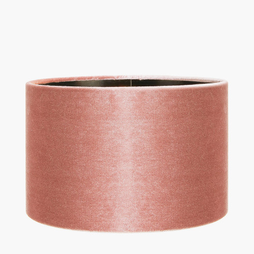 Bow 25cm Apricot Velvet Cylinder Shade