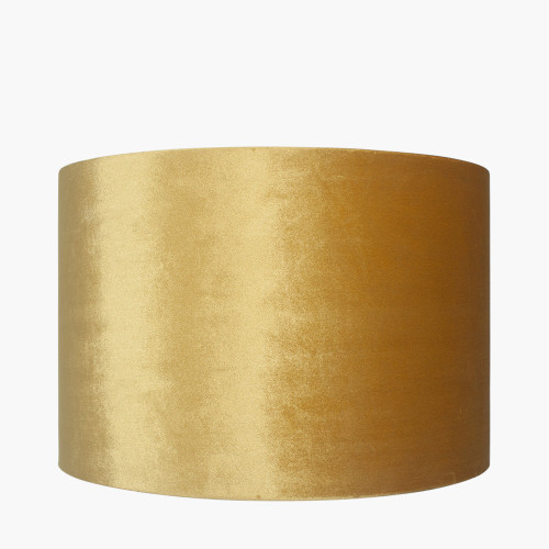 30cm Mustard Velvet Cylinder Shade