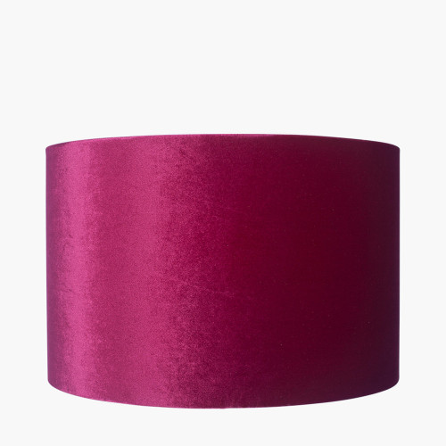 raspberry velvet lampshade