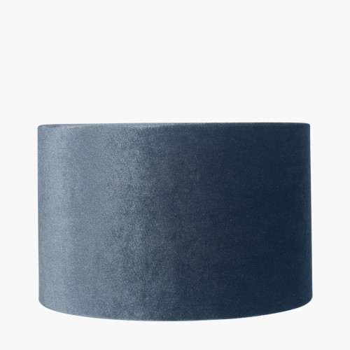 40cm Slate Velvet Cylinder Shade