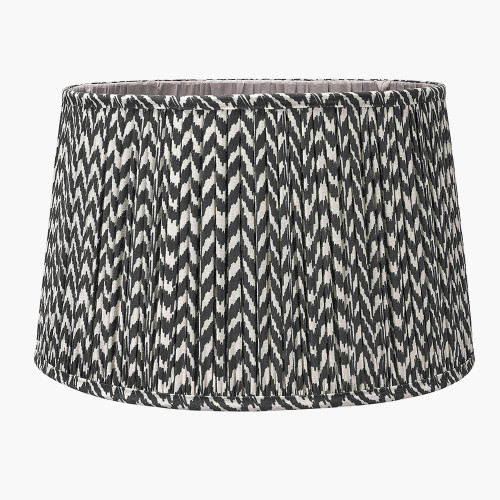 Vienna 45cm Black Chevron Mushroom Pleat Shade