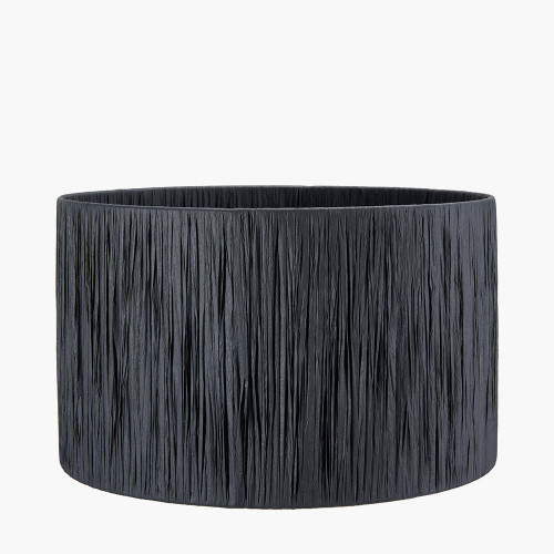 Tilia 35cm Black Raffia Cylinder Shade