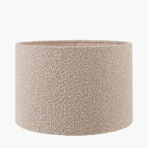 Rouen 40cm Taupe Boucle Cylinder Shade