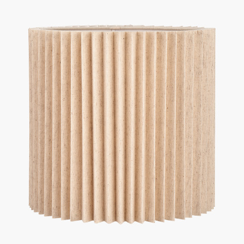 30cm Natural Linen Pleat Shade