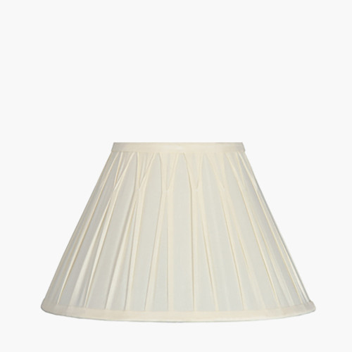 50cm Cream Polysilk Pinch Pleat Shade