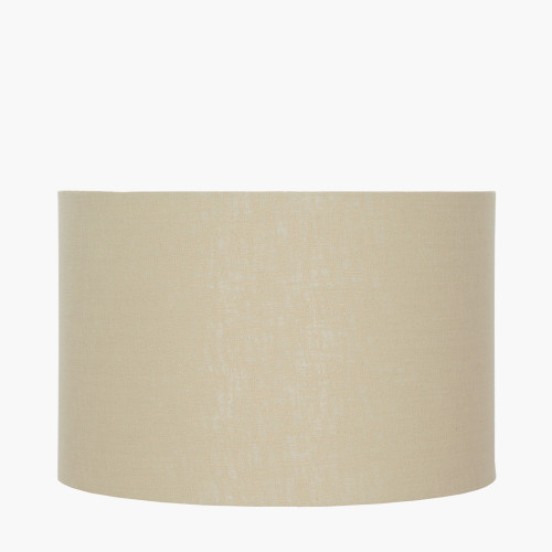 25cm Butterscotch Self Lined Linen Drum Shade