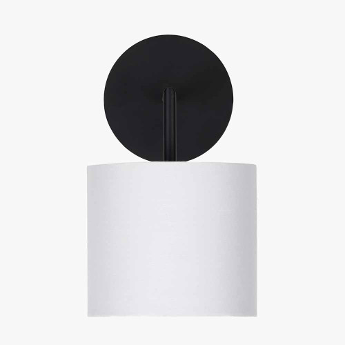 Elin Matt Black & Ivory Wall Light