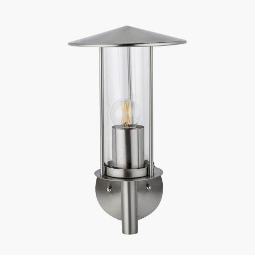 Brushed Steel Metal Chimney Wall Light