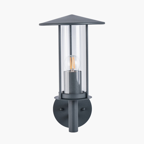 Dark Grey Metal Chimney Wall Light