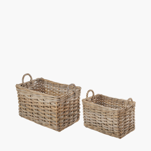 tobs® S/2 Rect Grey Kubu Storage Baskets