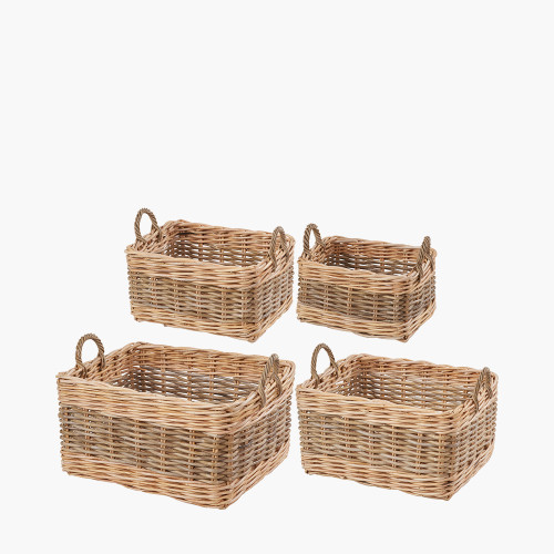 tobs® S/4 Grey/White Kubu Rect Baskets