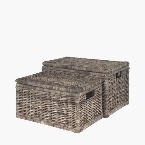 Grey Kubu S/2 Oblong Chests