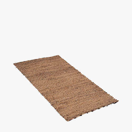 Woven Light Brown Water Hyacinth Runner