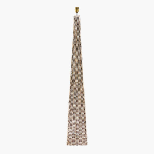 Rattan Pyramid Floor Lamp