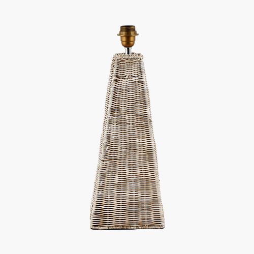 Rattan Pyramid Table Lamp 