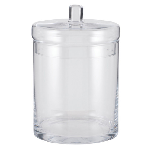 Clear Glass Tucana Lidded Jar Large