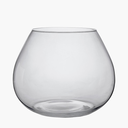 Clear Glass Roza Vase Small