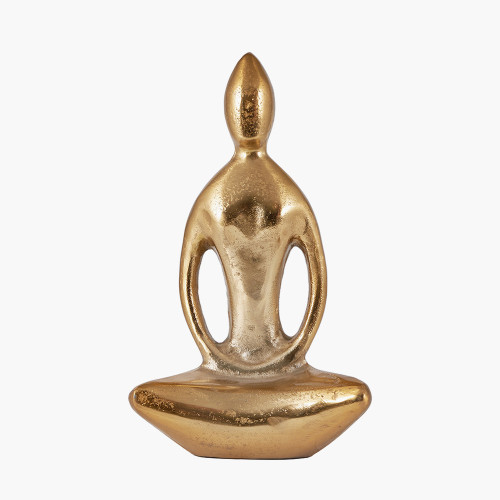 Shiny Gold Sitting Statue