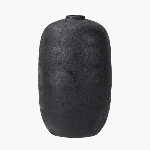 Black Fibrestone Decorative Vase Tall