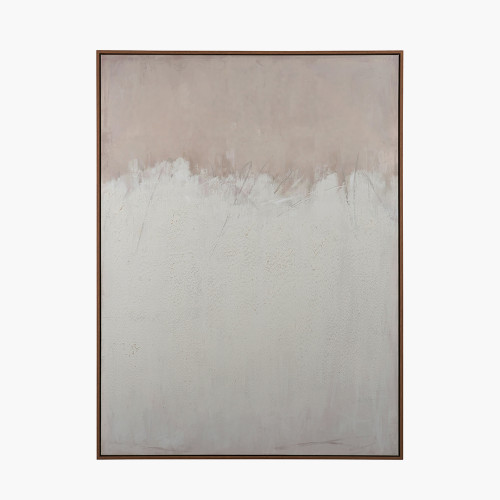 Large Natural and White Abstract Canvas 