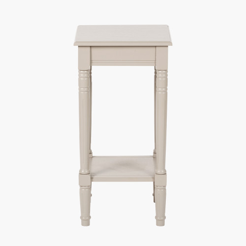 Heritage Putty Pine Wood Accent Table