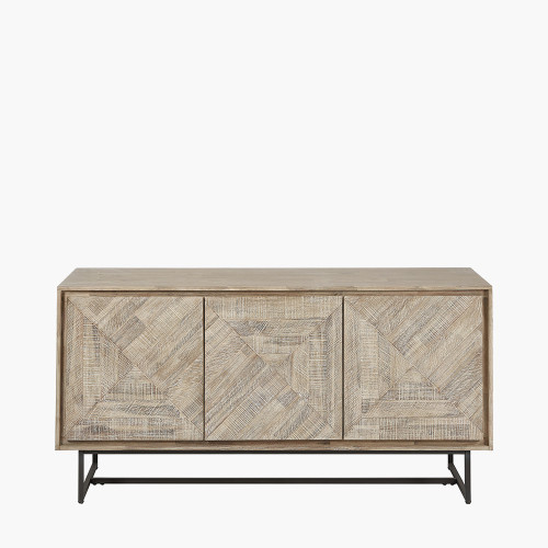 Marca Acacia Wood 3 Door Sideboard