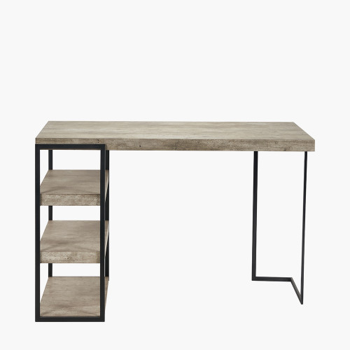 concrete effect desk