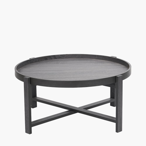 Marmara Dark Grey Oak Round Coffee Table