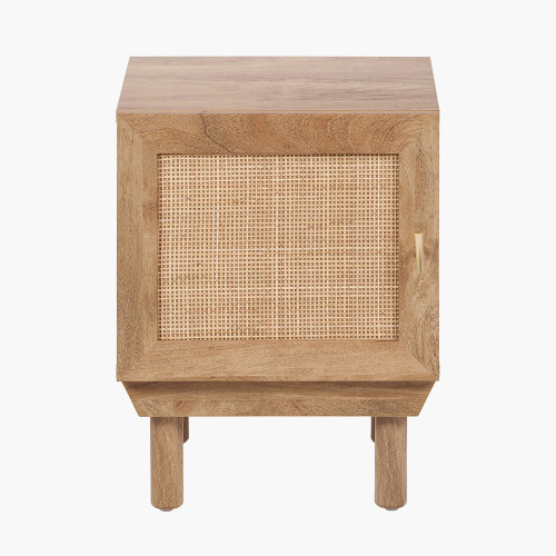 Henrik Natural Rattan 1 Door Bedside table