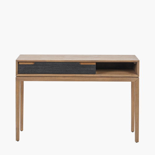 Gio Black & Natural Acacia Wood Console Table