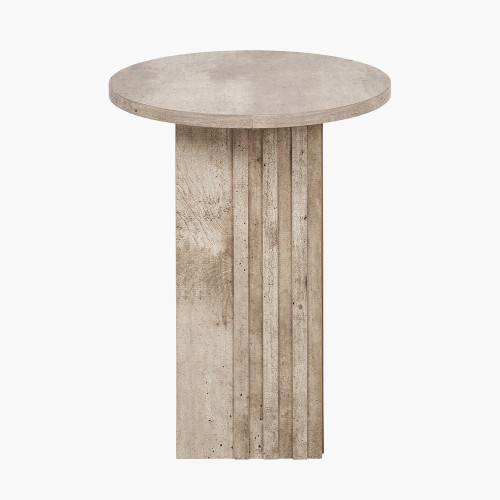 Elkton Concrete Effect Veneer Side Table