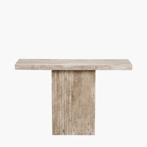 Elkton Concrete Effect Veneer Console Table