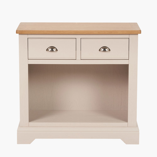 Fairford Oak White Console Table