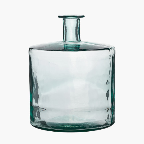 Clear Recycled Glass Bottle Vase