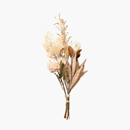  Natural Apricot Dried Flower 5 Stem Bunch