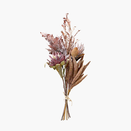  Mulberry Brown Dried Flower 5 Stem Bunch