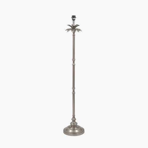 Nickel Palm Tree Floor Lamp Base Only