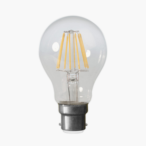 LED Clear Full Glass Filament GLS B22 Bulb