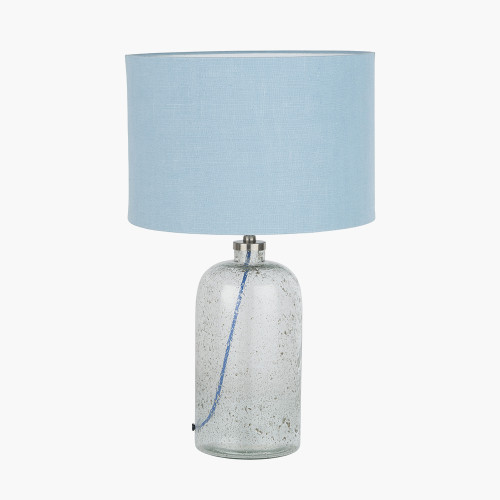 Chinon Glass Table Lamp Base & Shade Delft