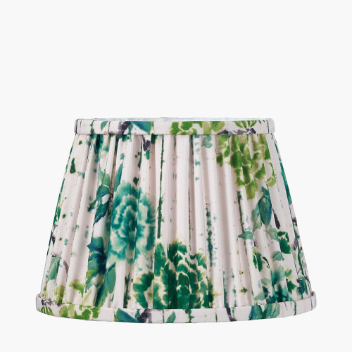 Kyoto Flower 10" Pleated Shade Emerald