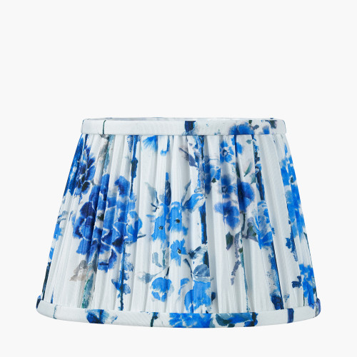 Kyoto Flower 14" Pleated Shade Cobalt