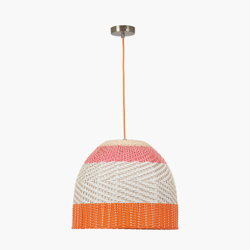 Brera Rattan Ceiling Pendant Pimento