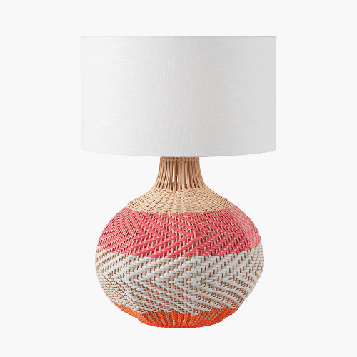 Brera Rattan Large Table Lamp Pimento