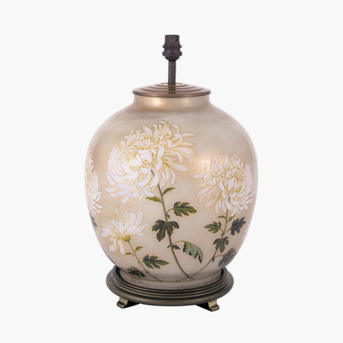 RHS Chrysanthemum Large Glass Table Lamp