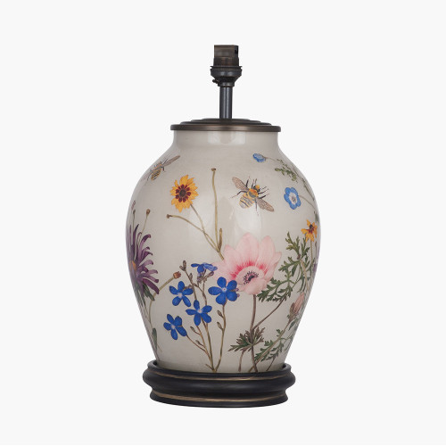 RHS Wildflower Medium Glass Lamp