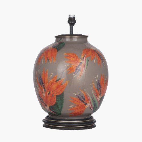 Bird of Paradise Glass Large Lamp